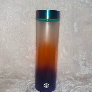 RARE Starbucks Gradient Glass Tumbler Orange and Purple Summer 2020 ☀️🌞🌻